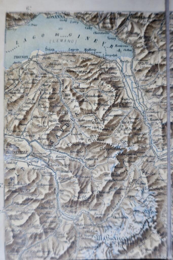 Karte von Piémont und Mailand 1900