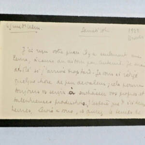 Pierre Brossolette carte autographes signée