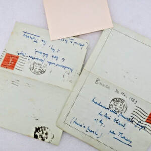 Pierre Brossolette lettres autographes signées + carte