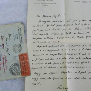 Pierre Fresnay lettre autographe signée