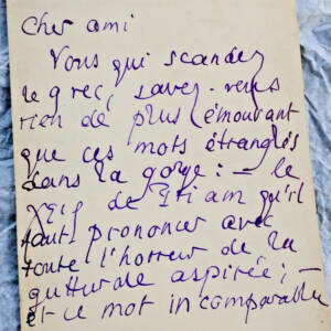 Pierre Louÿs BELLE LETTRE AUTOGRAPHE MANUSCRITE