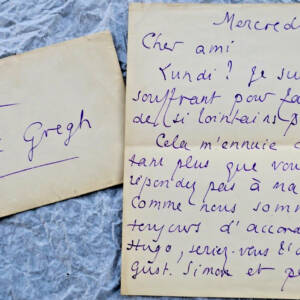 Pierre Louÿs BELLE LETTRE AUTOGRAPHE MANUSCRITE