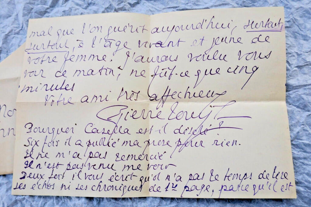 Autographbrief von Pierre Louÿs
