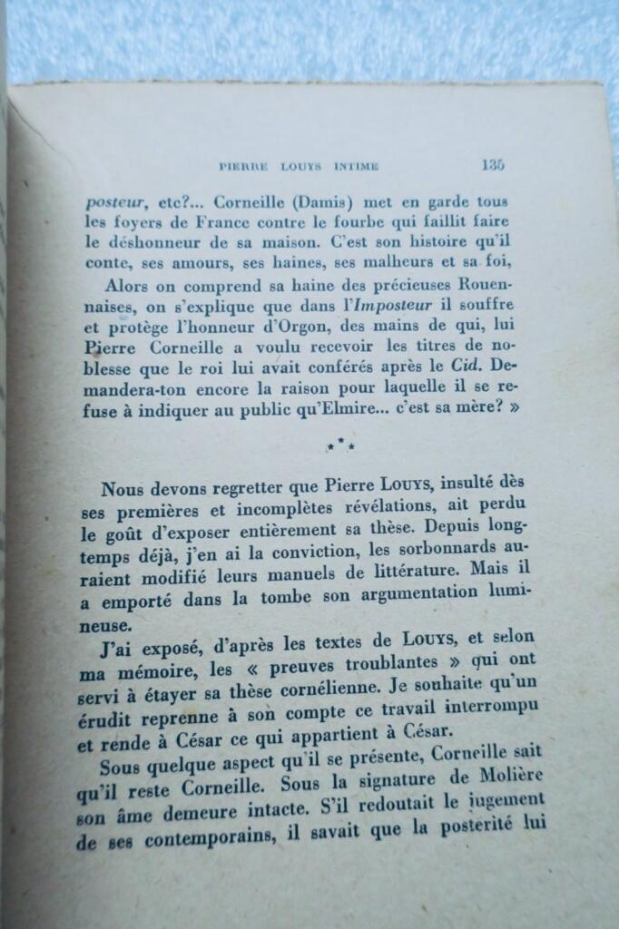 PIERRE LOUYS INTIME « Le solitaire du hameau »