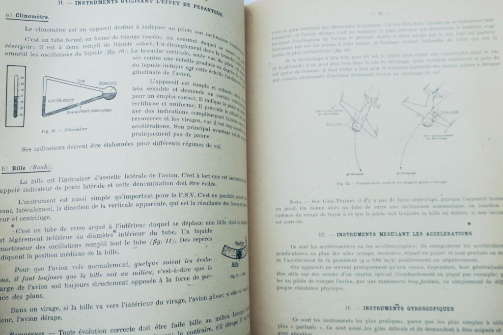 Pilotage pilotage aux instruments 1945 PSV vol de nuit avions lourds…