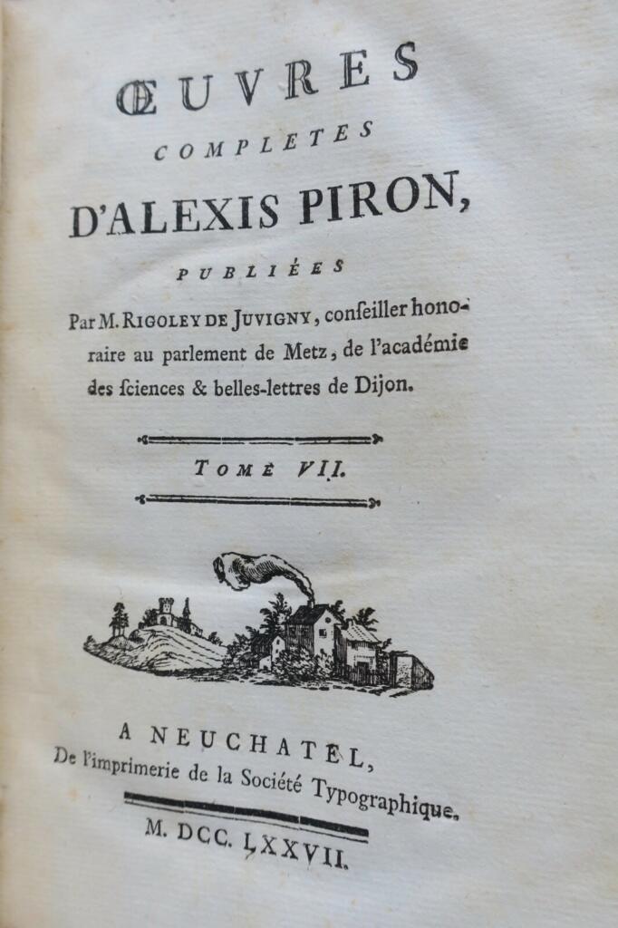 Vollständige Werke von Alexis Piron