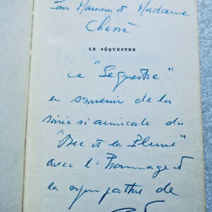 PONTY BERNARD LE SEQUESTRE GALLIMARD + dédicace