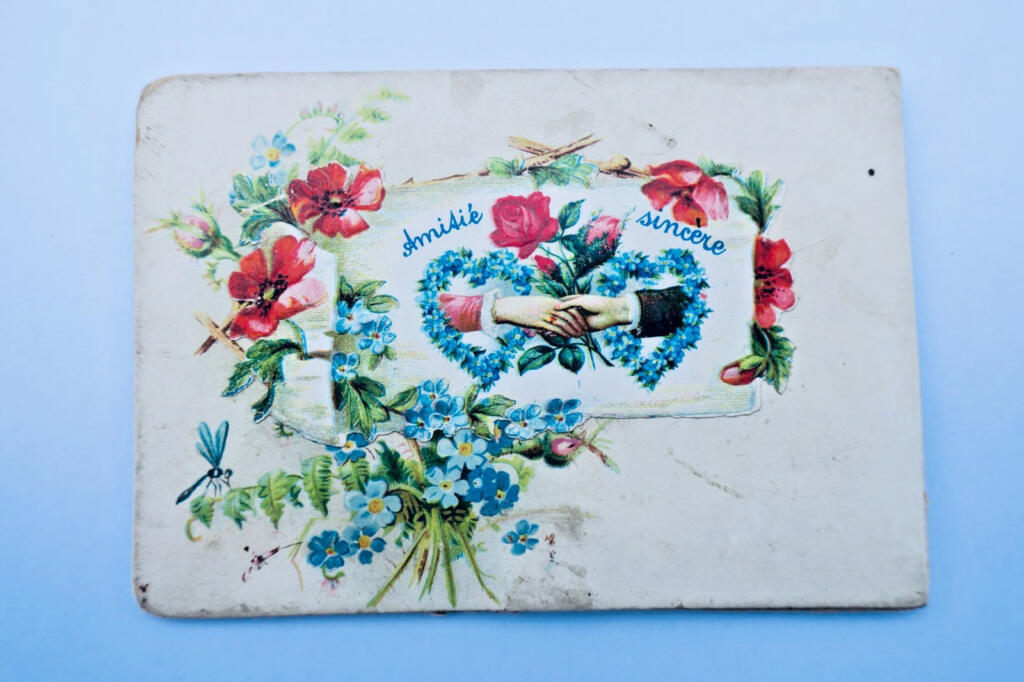 POP UP carte postale à système BELLE EPOQUE authentique 105 x 74 mm.