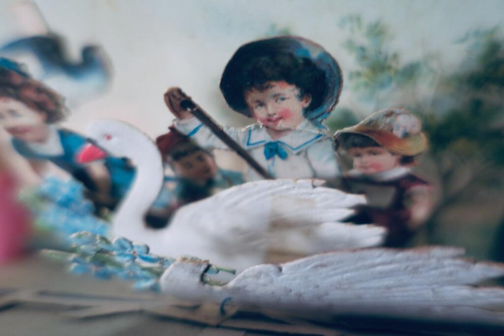 POP UP carte postale à système BELLE EPOQUE authentique 105 x 74 mm.