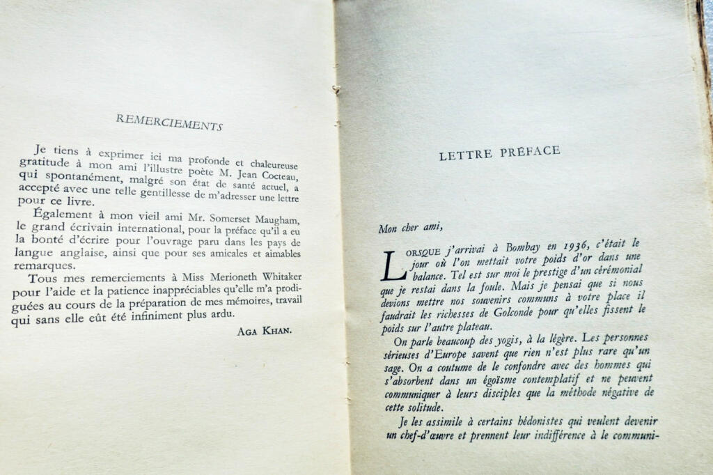 AGA KHAN’s Memoirs with Kees VAN DONGEN’s portrait