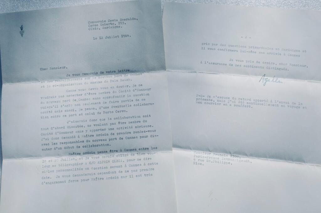 Aga Khan Memoiren mit Cocteau-Vorwort und signiertem Brief