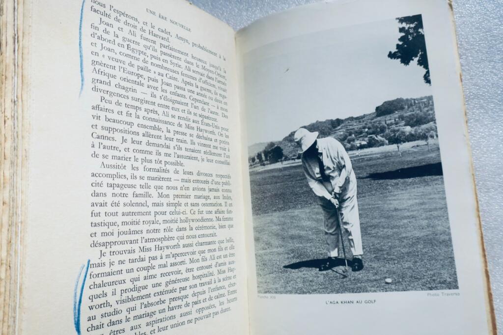 Aga Khan Memoiren mit Cocteau-Vorwort und signiertem Brief
