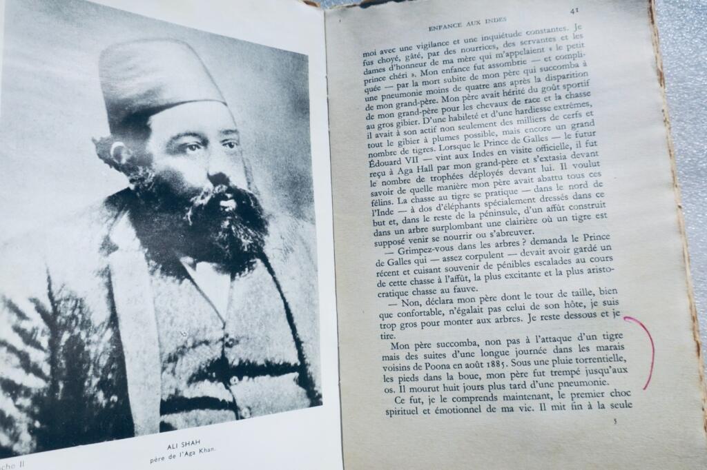 Aga Khan Memoiren mit Cocteau-Vorwort und signiertem Brief