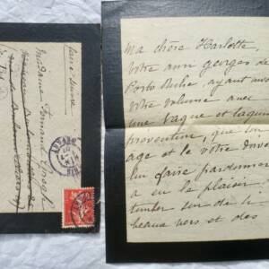 Porto Riche belle lettre autographe manuscrite