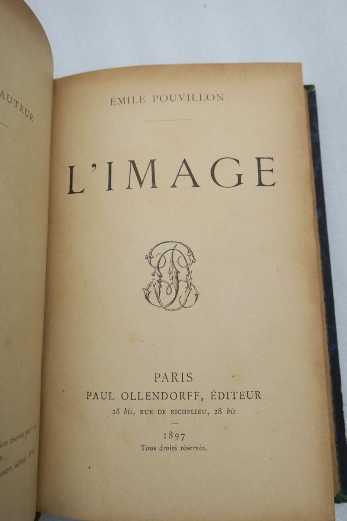 POUVILLON 1897 L’IMAGE + dédicace