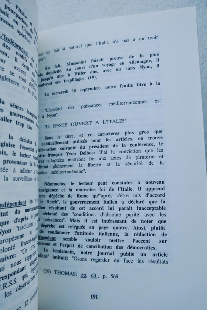 presse frontière l’Indépendant Pyrénées-Orientales et la guerre civile espagnol