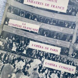 Prestigieux théâtres de France, comédie française, opéra de Paris, comique