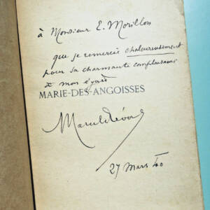 Prevost Marcel Marie-des-Angoisses + dédicace