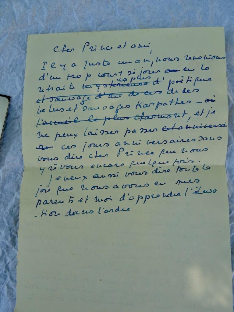Prince Georges Bibesco lettres signées