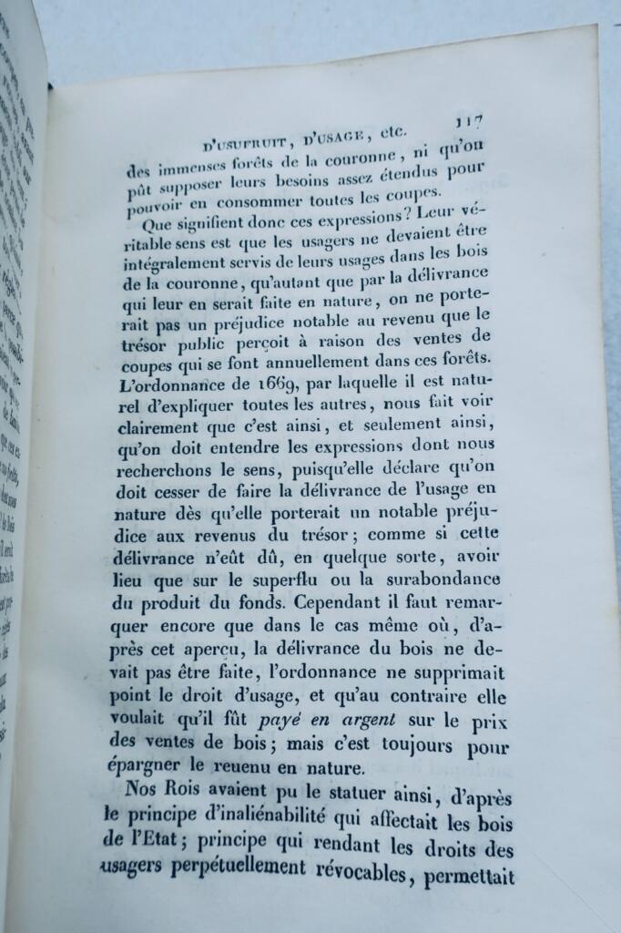 Proudhon TRAITE DES DROITS D&rsquo;USUFRUIT, D&rsquo;USAGE, D&rsquo;HABITATION, ET 1825