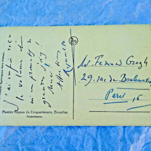 PROUST Reynaldo Hahn carte signée