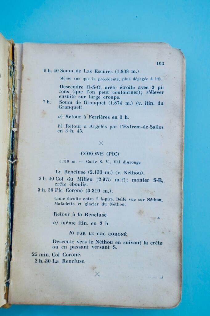 PYRENEES CENTRALES – DU VAL D&rsquo;ARAN A LA VALLEE D&rsquo;ASPE 1928