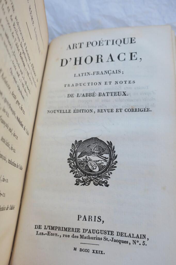 quatre poétiques d&rsquo;Aristote, d&rsquo;Horace, de Vida & de Boileau 1829