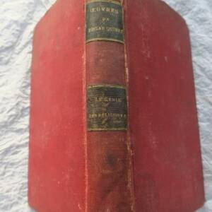 QUINET EDGAR OEUVRES COMPLETES Le génie des religions; de l'origine des dieux