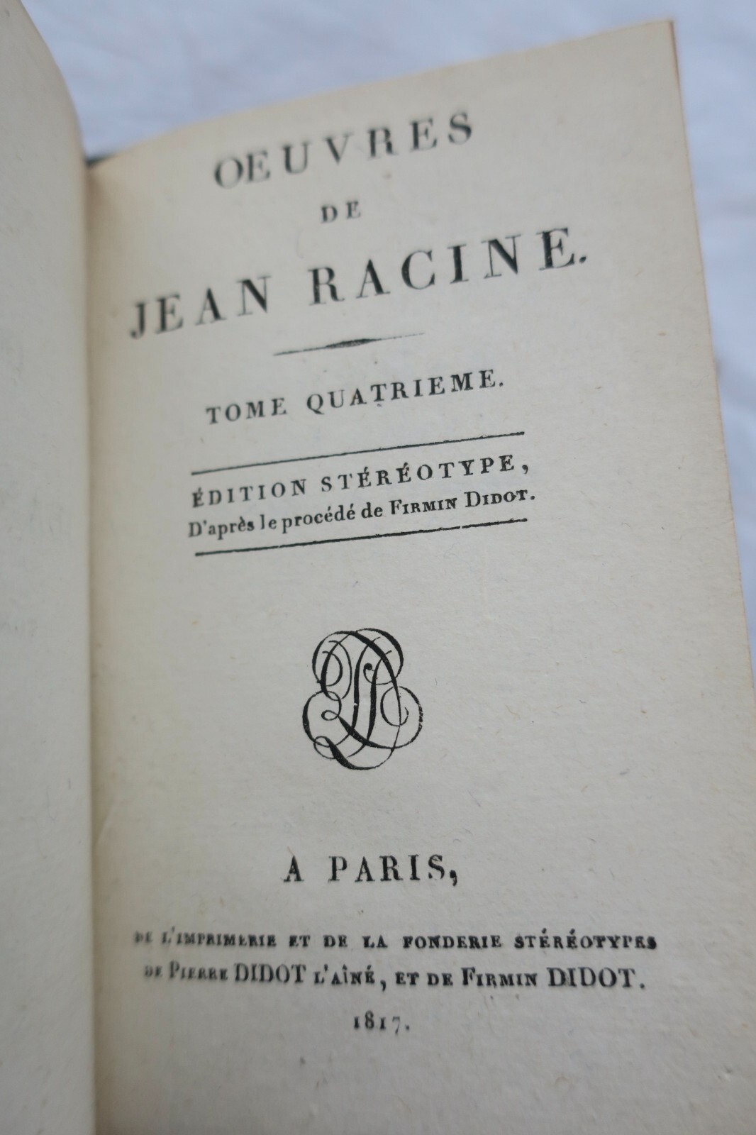 RACINE (Jean) Oeuvres de Jean Racine Didot-1817 mini – Image 6