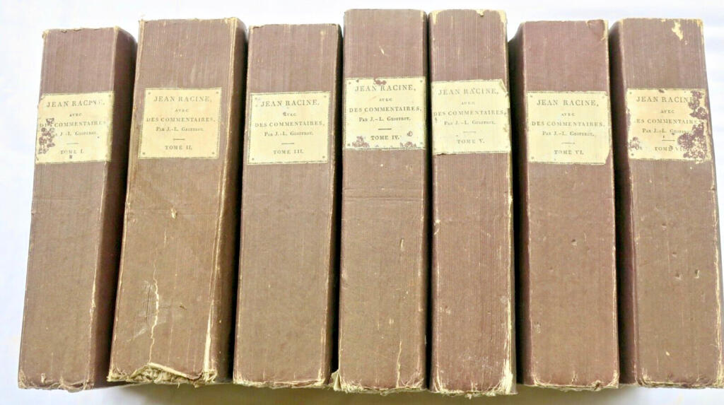 RACINE Oeuvres avec des commentaires Goeffroy 1808