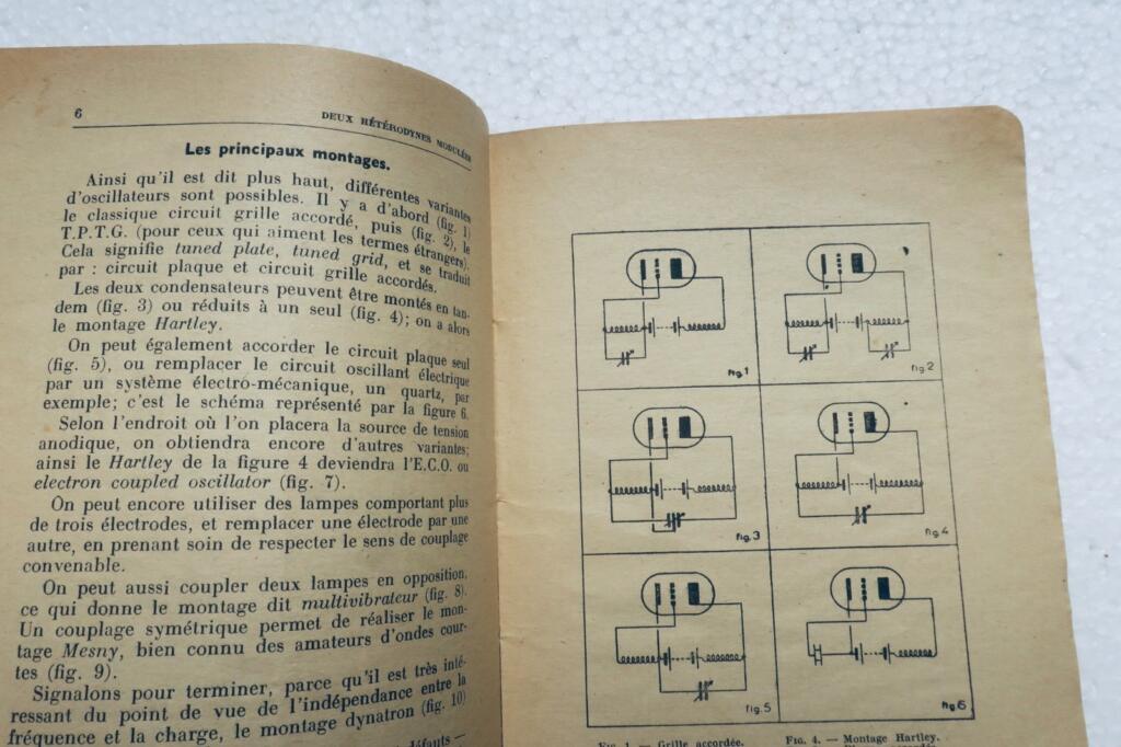 radio DEUX HETERODYNES MODULEES DE SERVICE / PRINCIPE – REALISATION – Cablage