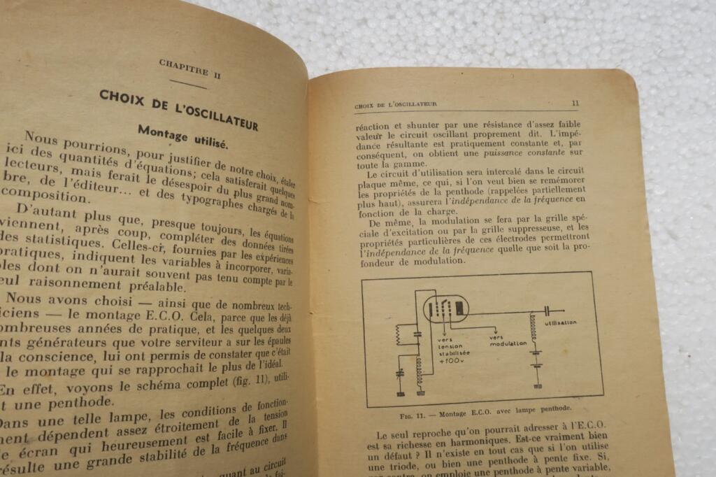 radio DEUX HETERODYNES MODULEES DE SERVICE / PRINCIPE – REALISATION – Cablage
