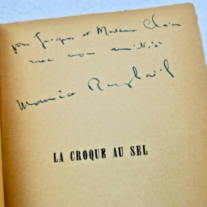 RAPHAEL MAURICE LA CROQUE AU SEL + dédicace