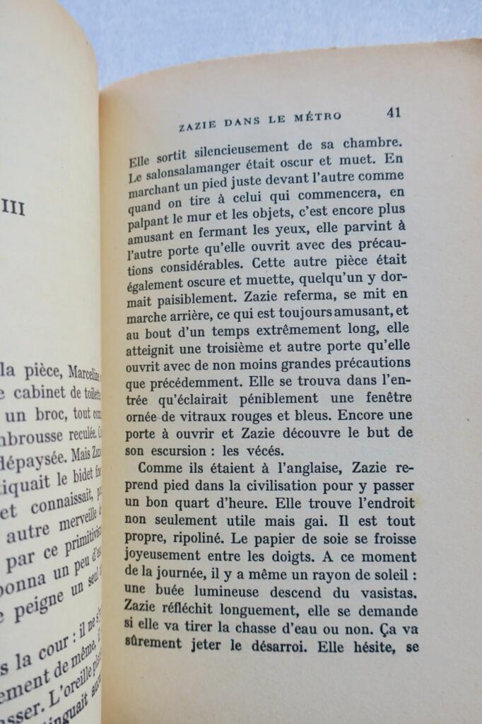 Raymond QUENEAU Zazie dans le métro 1959