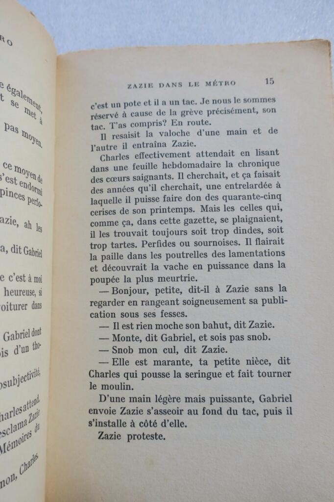 Raymond QUENEAU Zazie dans le métro 1959
