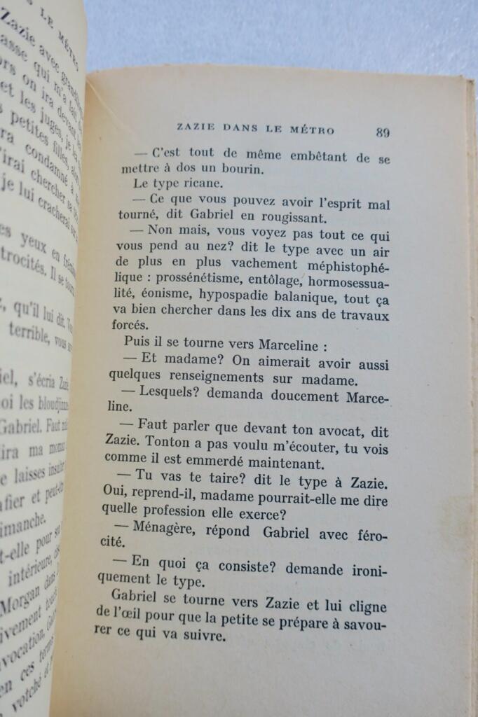 Raymond QUENEAU Zazie dans le métro 1959