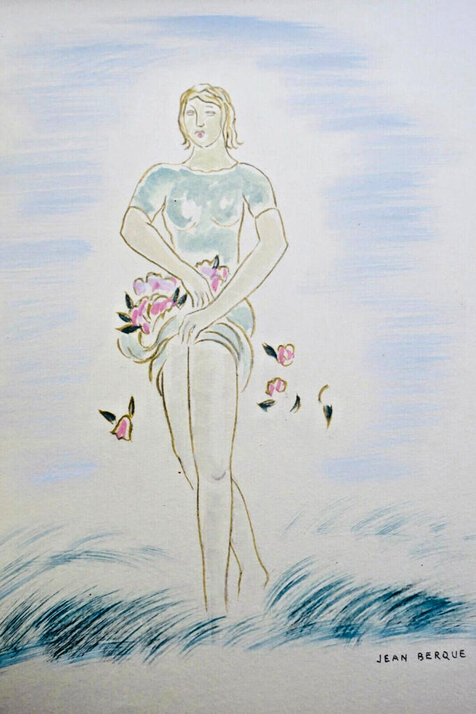 装帧本《魏尔伦精选诗集》,勒内·基弗装帧,让·贝尔克插图