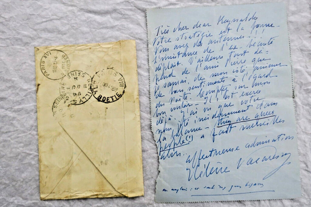 Autograph letters and cards from Renaldo Hahn