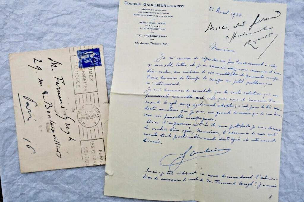Renaldo HAHN’s letters to Fernand Gregh and others