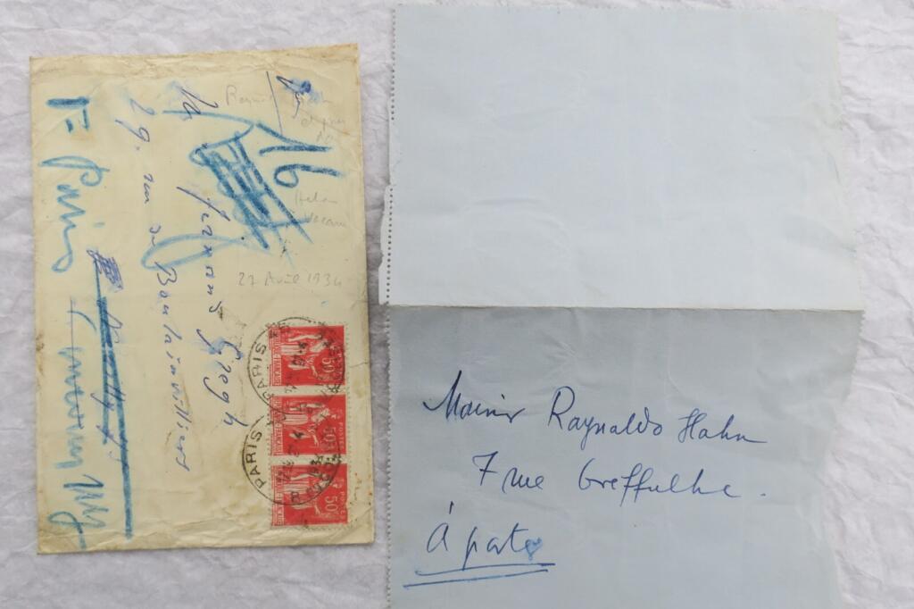 Autograph letters and cards from Renaldo Hahn
