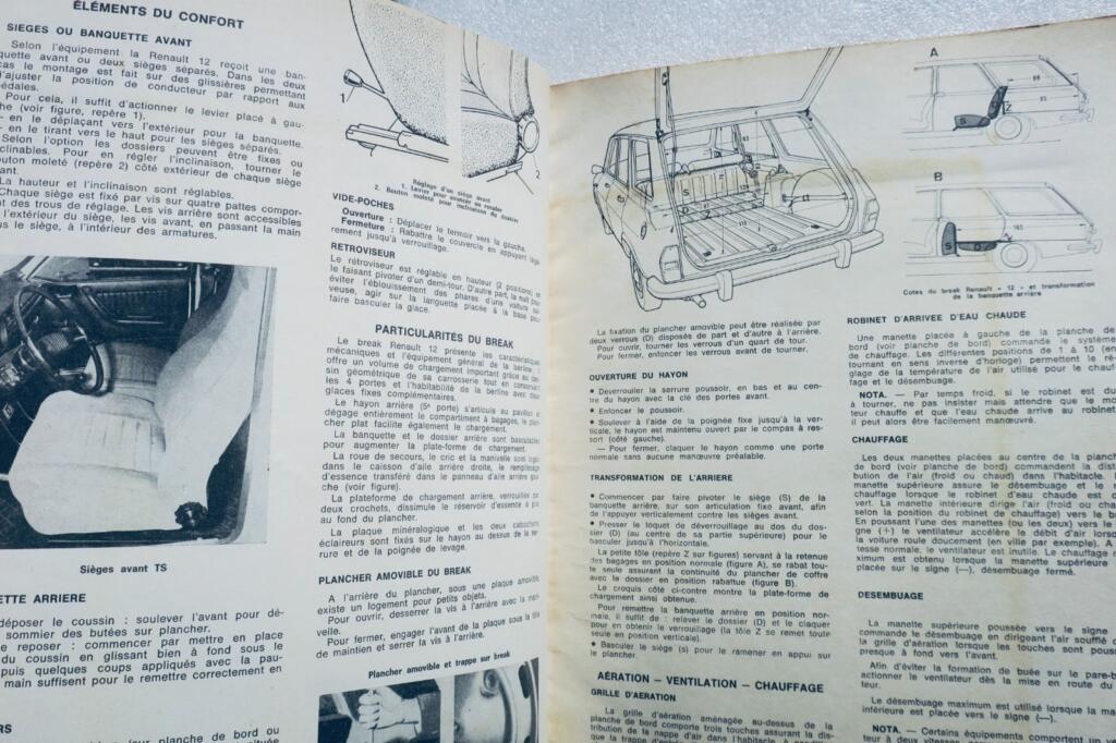Renault 12 & 12 TS technical manual