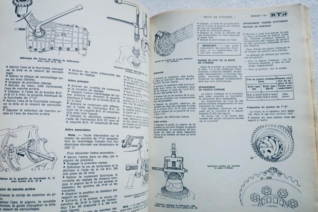 Renault 12 & 12 TS technical manual