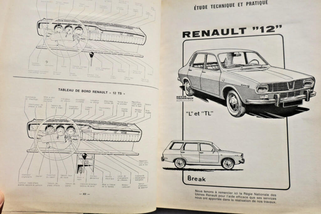 Renault 12 & 12 TS technical manual