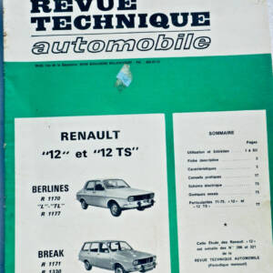 RENAULT 12 & 12 TS RTA 1973