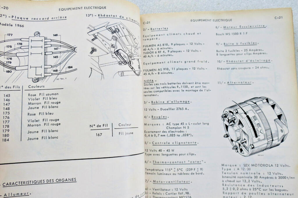 Technical service manual for Renault 16