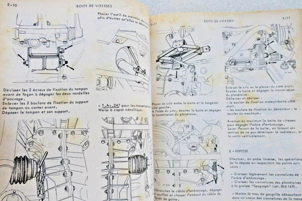 Technical service manual for Renault 16