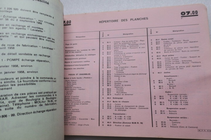 Renault Galion-Goélette spare parts catalog - Image 12