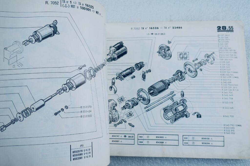 Renault Motoculture Catalogue pièces rechanges détachées R 7050 P.R. 602