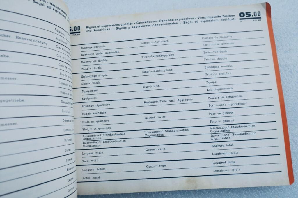Renault Motoculture Catalogue pièces rechanges détachées R 7050 P.R. 602