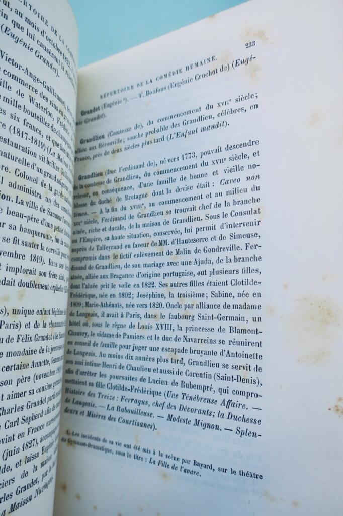 Répertoire de la Comédie humaine de H. de Balzac 1887